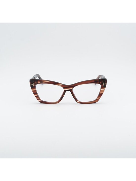 Tom Ford FT6026-B 054 Eyeglasses Havana 56mm Cat Eye Frame main image 9
